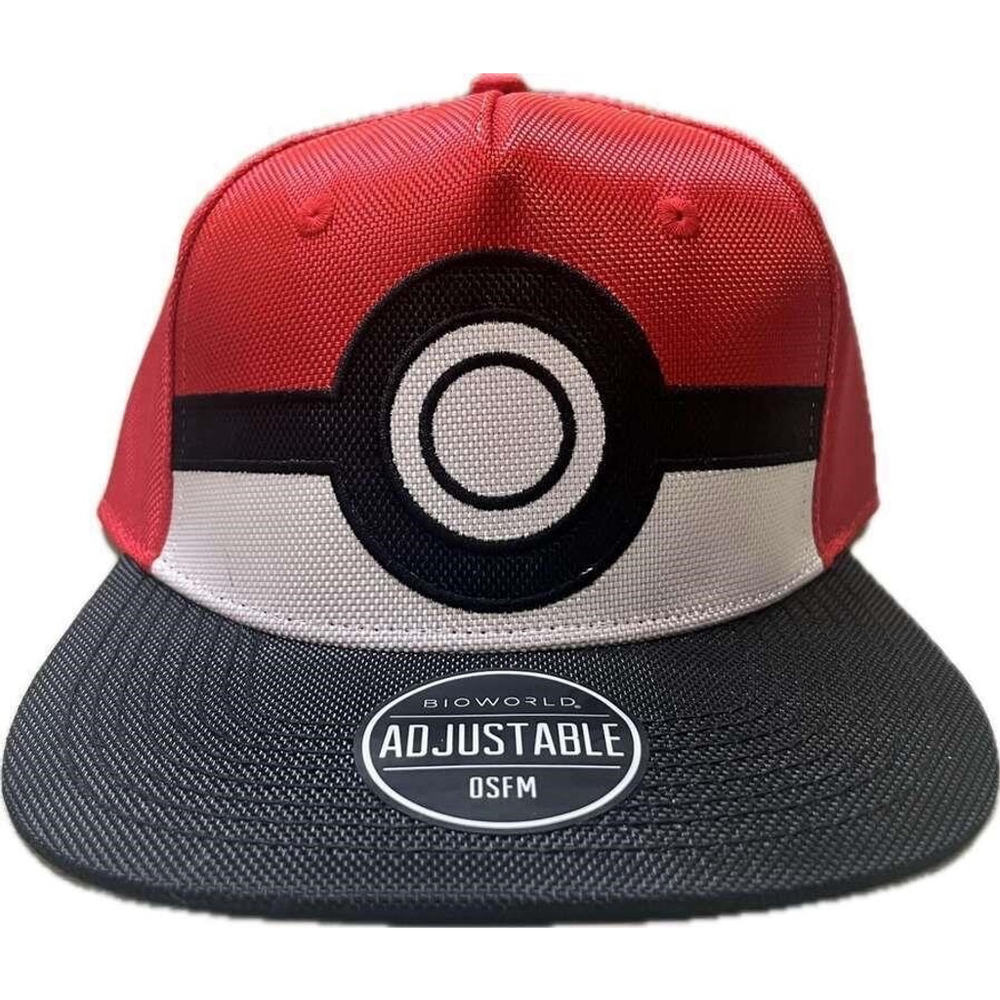 Pokemon Pokeball Adult Flatbill Snapback Hat
Size OS New